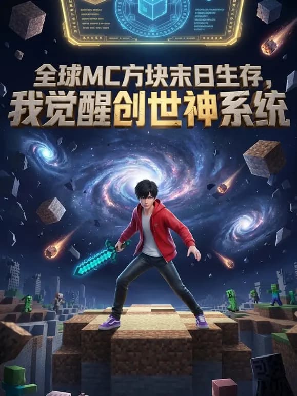 全球MC方块末日生存，我觉醒创世神系统